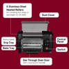 Elite Gourmet EHD-051BX Hot Dog Toaster Oven, 30-Min Timer, Stainless