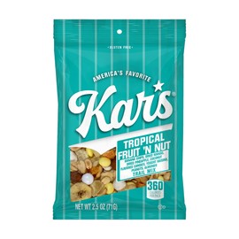 Kar’s Nuts Tropical Fruit ‘N Nut Trail Mix, 2.5 oz Grab & Go Bags, Individual Snack Packs (Pack of 42), Gluten-Free Trail Mix Snack