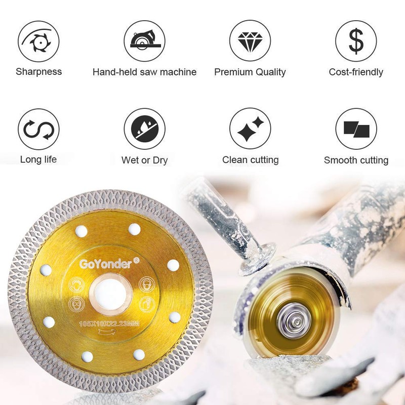 GoYonder 4 Inch Diamond Saw Blade,Super Thin Diamond Saw Blade