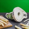 Asparagus Peeler with 6 Precision Blades, Screw Clamp & Pestle,