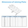 Flat Connecting Joining Plate Galvanised 100x140x2 mm Sleeper Joining Plate