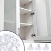 sourcing map 100Pcs 5mm Shelf Support Peg, Clear Plastic Shelf