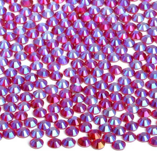 2880 piezas SS6 Siam AB Hotfix diamantes de imitación redondos