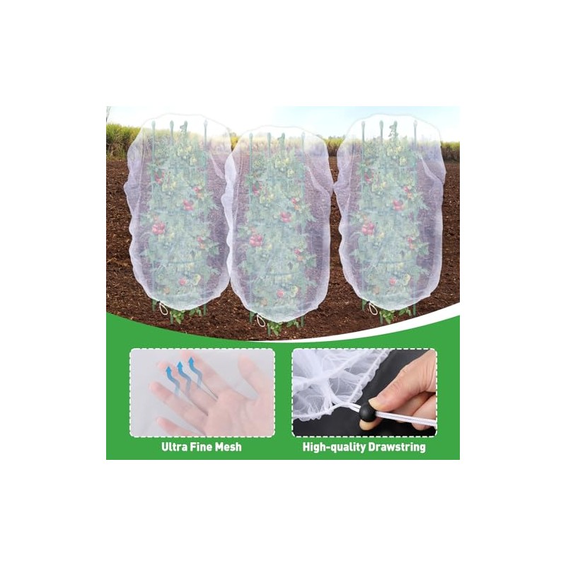 6 Pack Insect Bird Netting - Protect Your Garden Plants