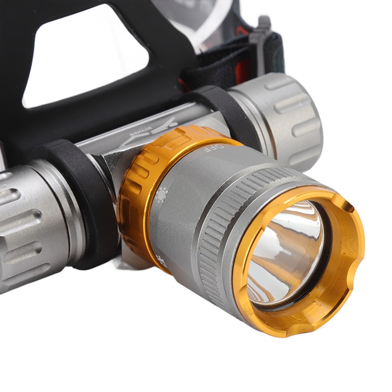 LED Diving Headlight Aluminum Alloy IPX8 Waterproof Super Bright 1500LM
