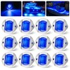 12Pack DC12V 3" Round Marine Boat LED Navigation Lights Stern
