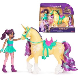 Unicorn Academy, Valentina  Cinder with 2 Accessories  Hair Tool, Dolls  Unicorn Toys for Girls Ages 4 and up - Colour: Ava  Leaf