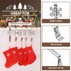 Christmas Stocking Holders for Mantle Set of 5, Weighted Stocking