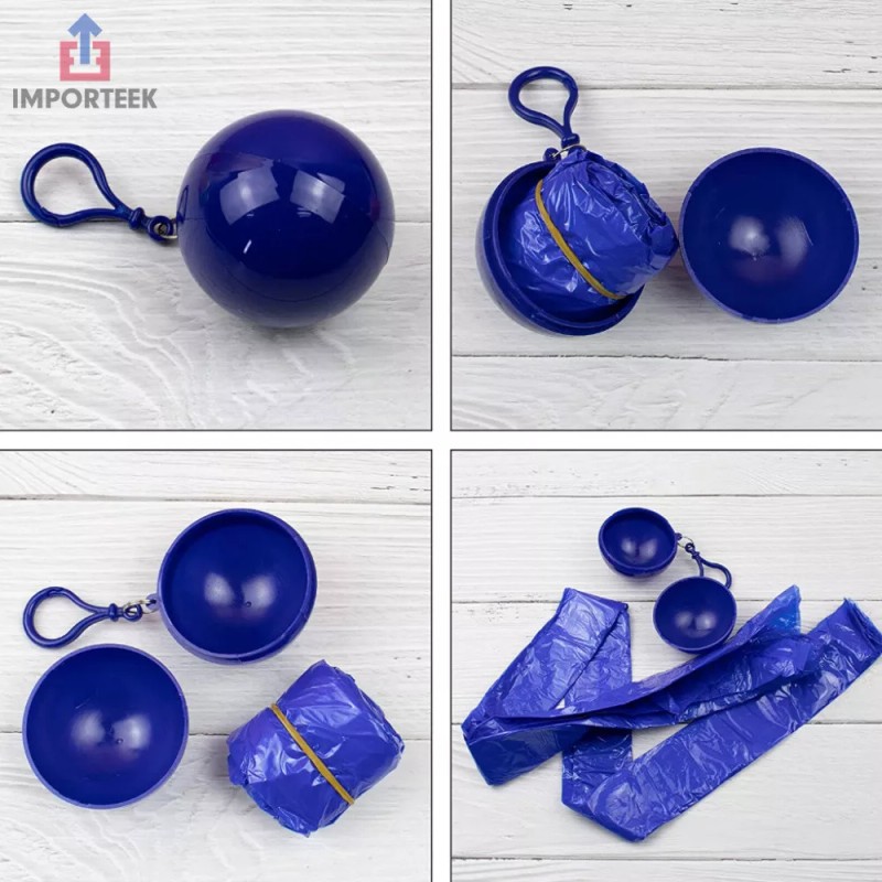 Importeek 5pz Capa Impermeable Lluvia Bolsillo Portatil Llavero