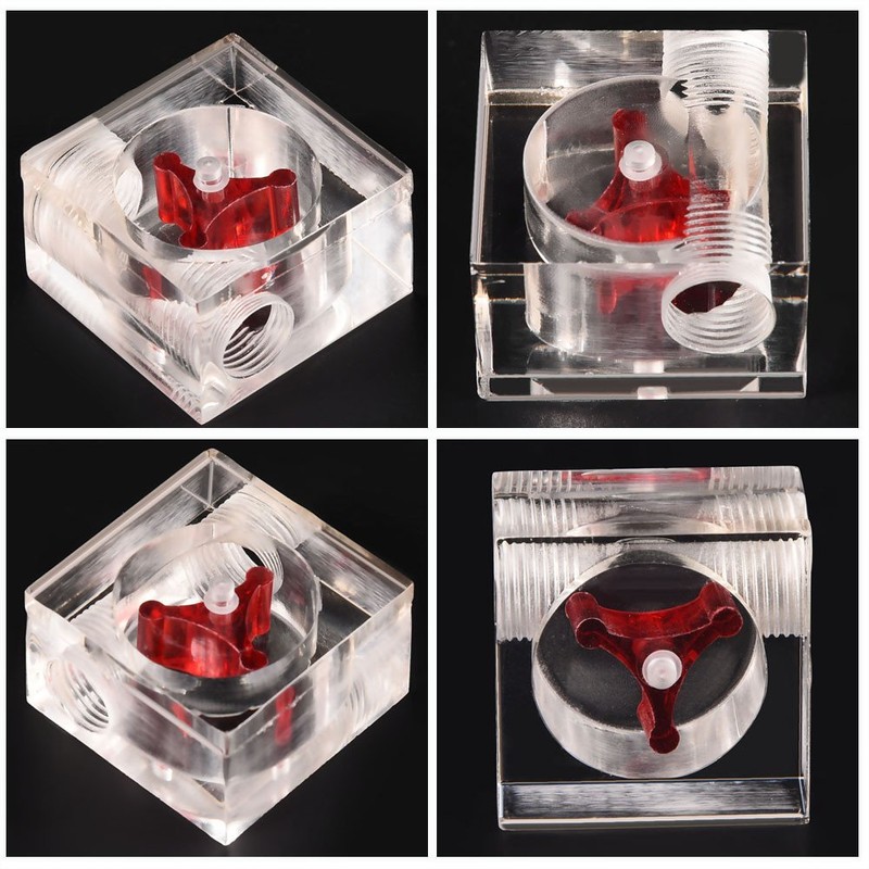 Topiky Flow Indicator, Cooling Sensor Flow Meter with 3 Wheel