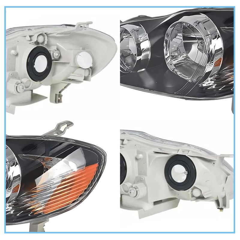 2PCS Headlights Assembly For 2003 2004 2005 2006 2007 2008