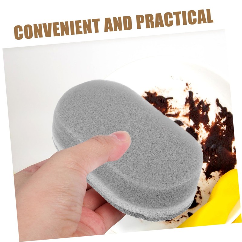 KOMBIUDA 6pcs Kitchen Dish Brush Dual-Sided Scrubbing Sponge for Pot