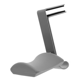 OSALADI Headphone Stand Hanger Clamp for Desk Stylish Headset Mount Anti-Slip Curved Pad Durable Pu Metal Holder for Gaming Office and Home Use