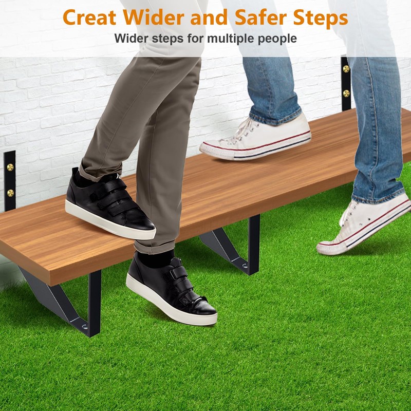 Zwinz Steel Stair Riser 1 Step, Metal Stair Stringers for