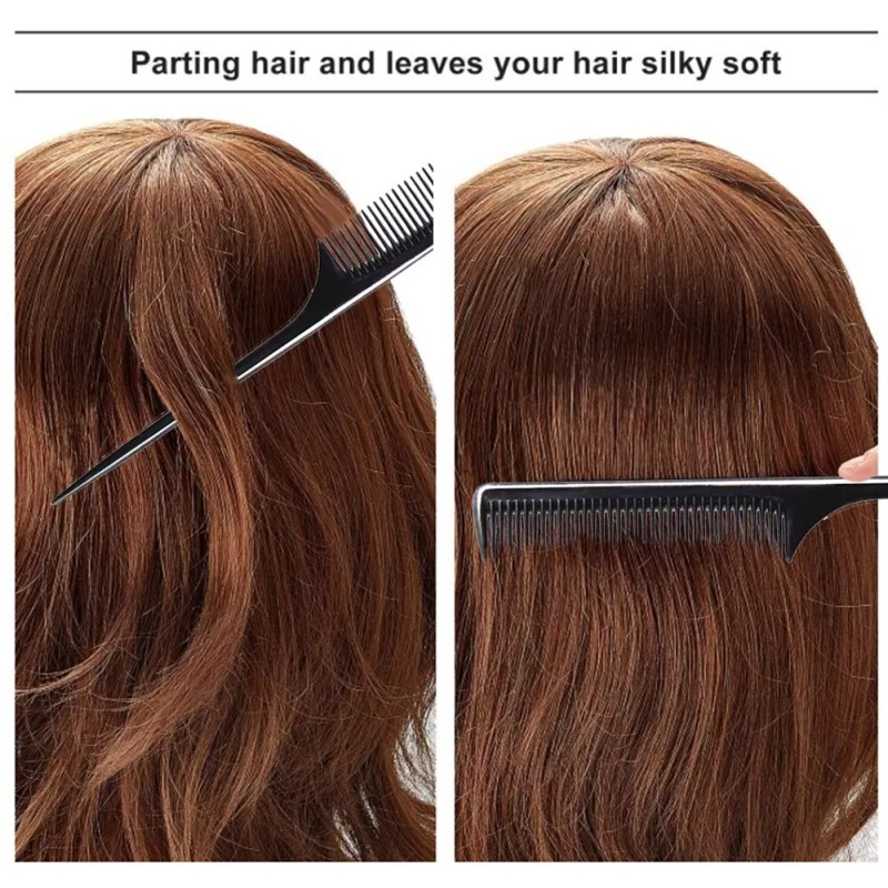 Rat Tail Comb LUXXII (4 Pack) 9.25" Sturdy Rat Tail