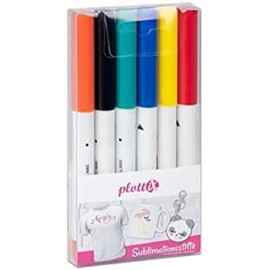 plottiX SubliX Sublimation Pens Basic Set (6 Colours)
