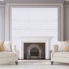 WalDecoo White 3D Hexagonal Peel and Stick Wall Tiles, 10