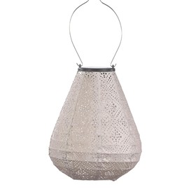 Lumiz 227186-9" Tulip Light Taupe Topaze Pattern Lantern (Tulip Topaze Lantern, Light Taupe (LUM146))