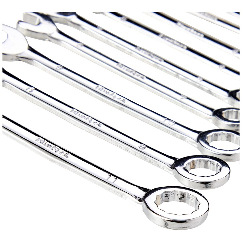 Blue Spot 4311 Micro Combination Spanner, Silver, Set of 10