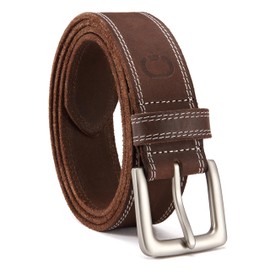 CHAOREN Brown Leather Belt Men, 38mm Mens Belts Casual, Everyday Full Grain Leather Belt for Jeans