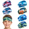 Kids Sports Sweatbands Ages 4-10 Boys Girls Athletic Headbands Baseball