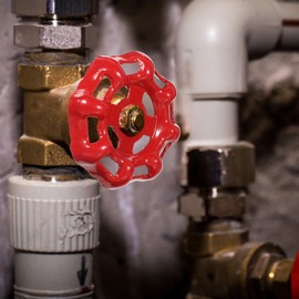 2 PCS Outdoor Faucet Handle, Faucet Valve Replacement Rustproof Water Spigot Handle Water Valve Handle 6x6mm Round Faucet Handle Replacement Red Hose Bib Handle for Outdoor Faucet Replacement Parts