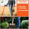 ‎4"x24" Auger Drill Bit for Planting – Heavy Duty Garden