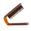 IWOWHERO Collapsible Travel Bristle Hair Brush Portable Dual-use Comb for
