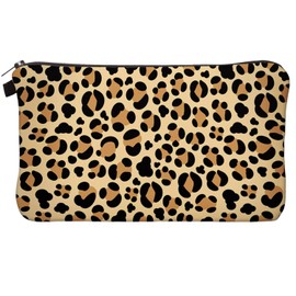 1 Leopard Print Cosmetic Bag Retro Cosmetic Bag Large Capacity Storage Bag Women Toiletry Bag Travel Accessories