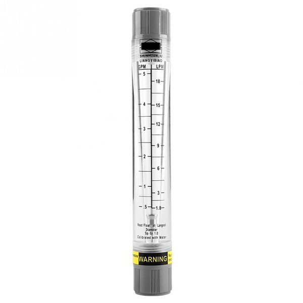 Liquid Flow Meter, LZM-15G Acrylic Tube Type Rotameter, High Accuracy