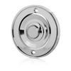 Byron DBW-21073 Bell Push - Flush Mount - Silver/Chrome
