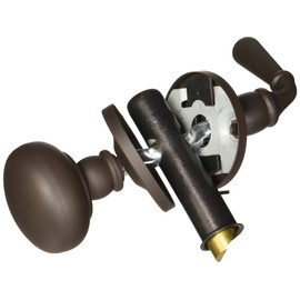 Deltana SDL980U10B Storm Door Latch with A Round Rose 7/8-Inch to 1-3/8-Inch Door Thickness