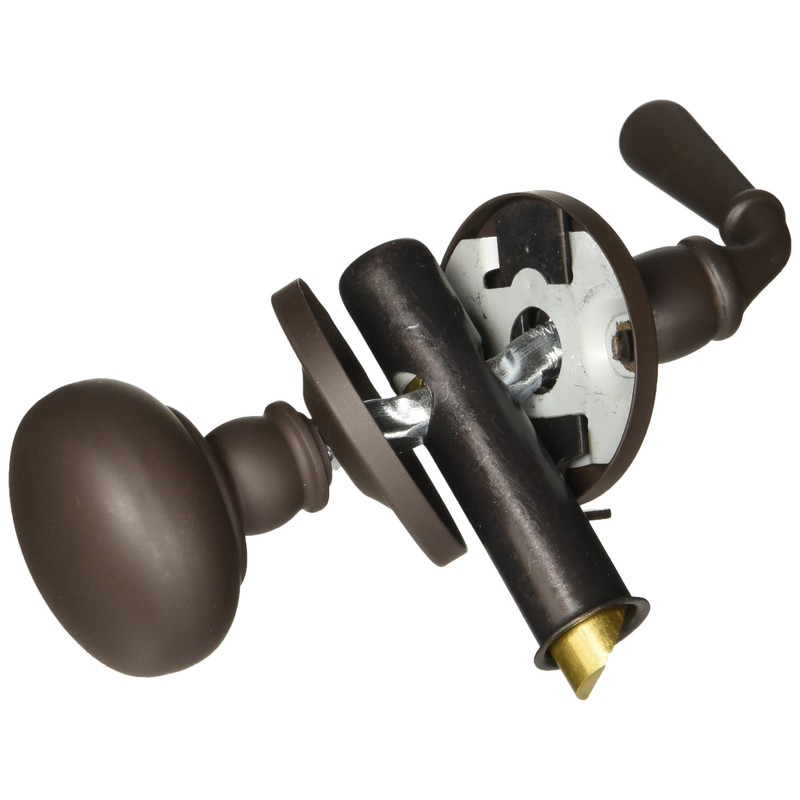 Deltana SDL980U10B Storm Door Latch with A Round Rose 7/8-Inch