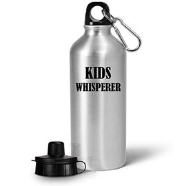 Art by Chelsydale Thank You Gifts for Babysitter - Kids Whisperer Water Bottle Tumbler Reusable Portable Drinkware - Child Minder Babysitting Baby Sitter Funny Cute Gag Appreciation Idea