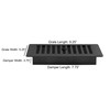 Decor Grates PL408-BLK-10 Louvered Plastic Floor Register, Black Finish, 10
