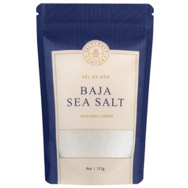 SaltCraft Co - Baja Sea Salt, Natural Grain Crystals, Low Sodium 30% | Perfect for Hydration & Cooking | Kosher Certified & Mineral Salt | Non-GMO - 4 Ounce