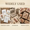 houlishu 36 Pcs Alphabet Number Stamps - Wooden Rubber Vintage