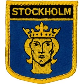 Stockholm (Shield) Sweden Embroidered Patch 7CM X 6CM