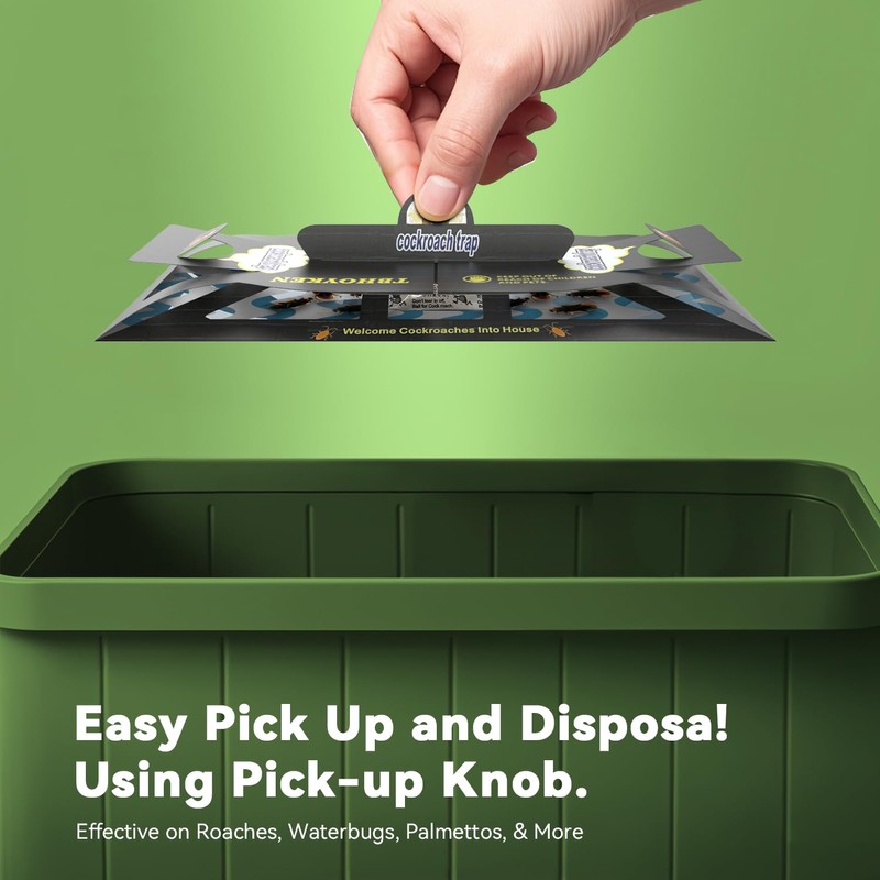 Roach Trap，Roach Killer，Roach Indoor Sticky Glue Bait for Roach Ants