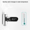 BuyWeek Shower Thermometer, LED Digital Baby Bath Thermometer, Aluminium Shower