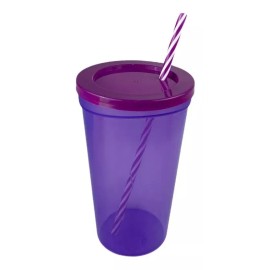 Like Shop Vaso De Plástico Con Popote Yuliana 20 Piezas