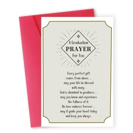 Graduation Card with Prayer Religious,DaySpring Religious Graduation Cards,Religious Graduation Gifts for Him Her,Christian Graduation Cards for Women Men