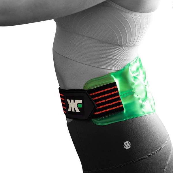 KOOL'N FX Hot & Cold Therapy, Adjustable & Reusable Back Gel Pack- Hexfit Technology- Pain Relief for Lumbar, Waist, Abdomen, Hip Back Injuries, Relieves Sciatica, Herniated Disc & More (Small)