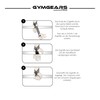 GYMGEARS Professional Lifting Straps [Padded] 60 cm for Strength Training,