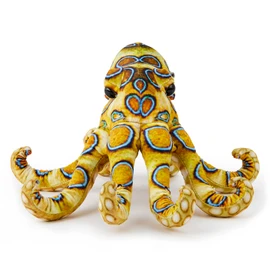 Plush Children's Stuffed Soft Cuddly Plush Toy-Part of Safari Animals Collection, Perfect for Kids (27cm Length) (Blue Ringed Octopus)