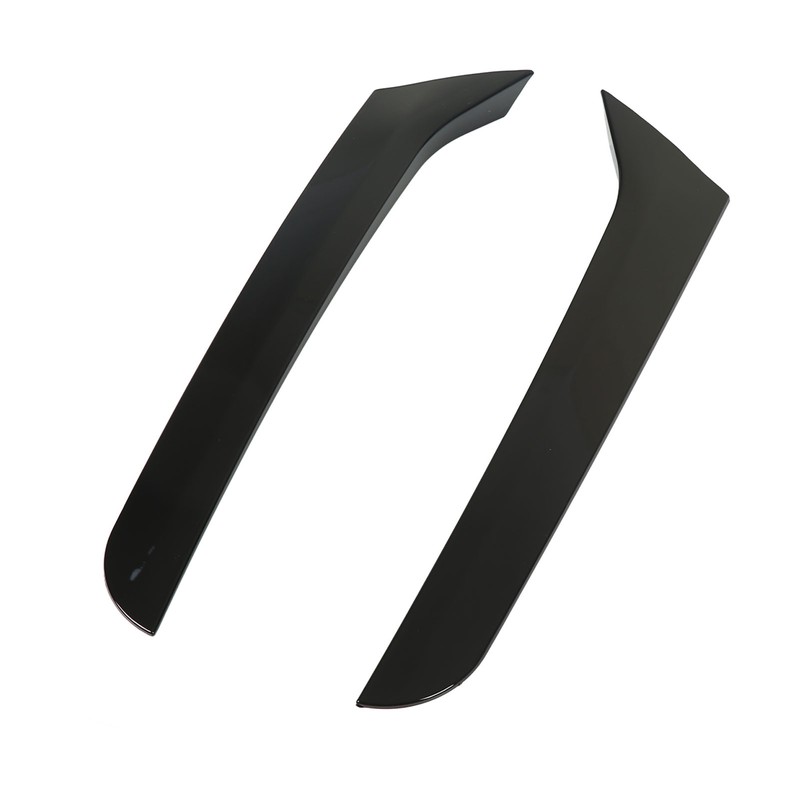 2 Pcs Rear Window Spoiler Glossy Black Left Right Side