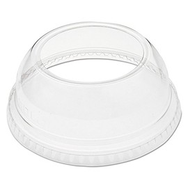 Solo Foodservice Dart DLW662 Clear Lid PET 662 Dome with Ex Lg Hole (Case of 1000)