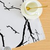Tablecloth White and Black Middle Runner Modern Tablecloths with Marble