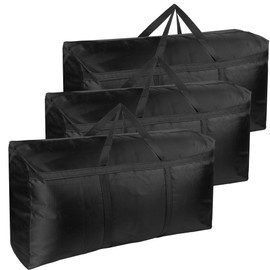 SUOHINAO 3 Pack 120L Large Storage Bags,Strong Packing Boxes for Moving House,Large Moving Boxes for Clothes,Duvet,Bedding,Moving Home,Blankets