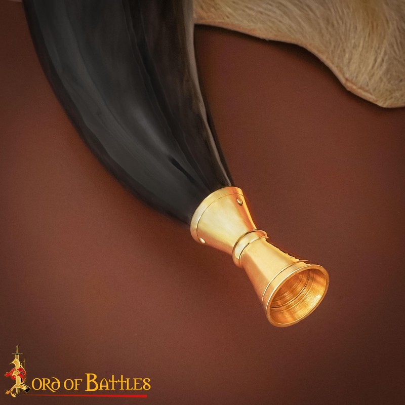 Lord of Battles Viking War Horn Medieval Blowing Horn with